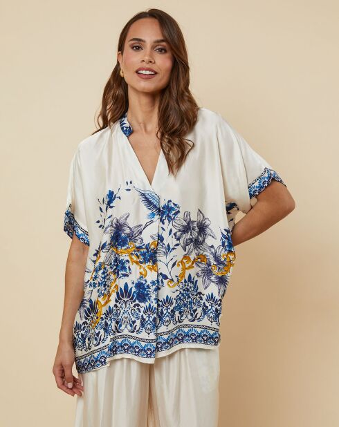 Chemise Celeste bleu marine
