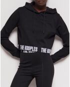 Sweat à capuche et logo noir