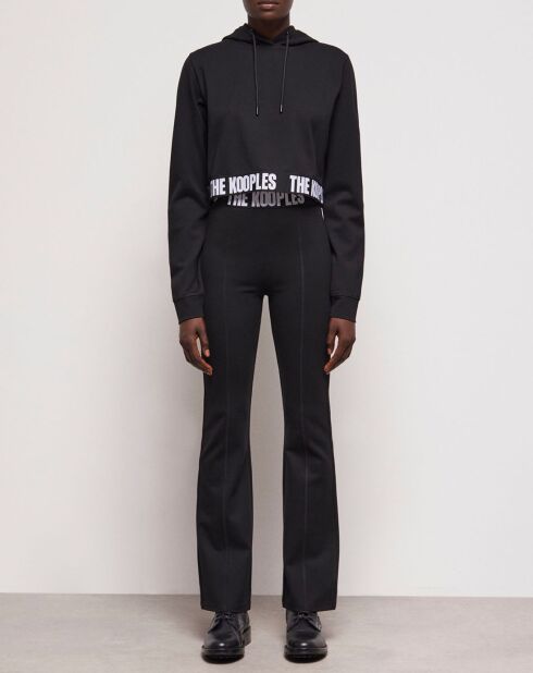 Sweat à capuche et logo noir