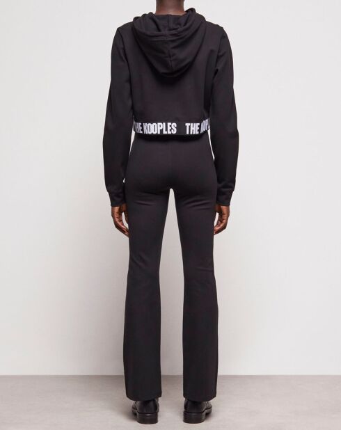 Sweat à capuche et logo noir