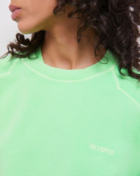 Sweat avec logo vert