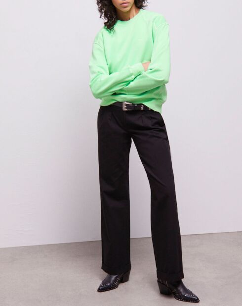 Sweat avec logo vert