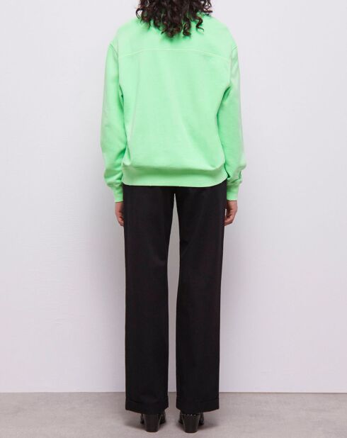Sweat avec logo vert