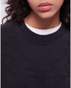 Sweat avec broderie Western noir