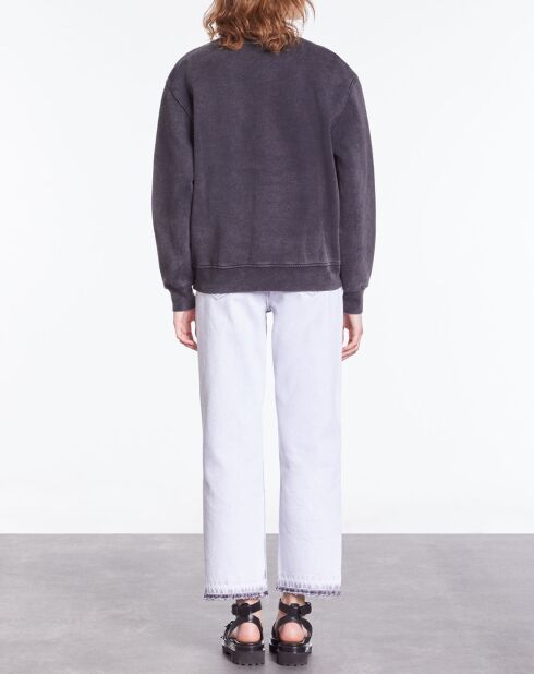 Sweat avec sérigraphie Wolf noir