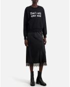 Sweat avec sérigraphie Don't sell your soul noir