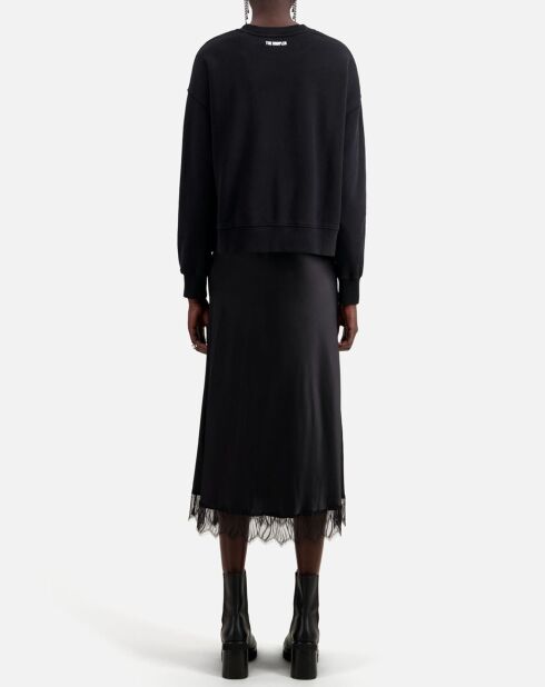 Sweat avec sérigraphie Don't sell your soul noir