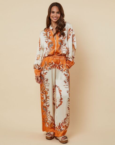 Pantalon Pepita orange