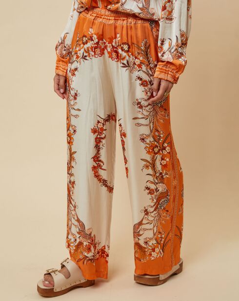Pantalon Pepita orange