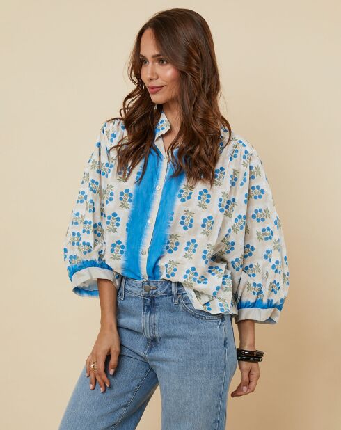 Chemise Cassandra bleue