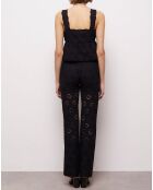Top court en Broderie Anglaise noir