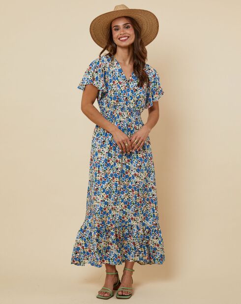 Robe Rosanna bleu indigo