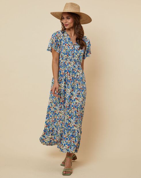 Robe Rosanna bleu indigo