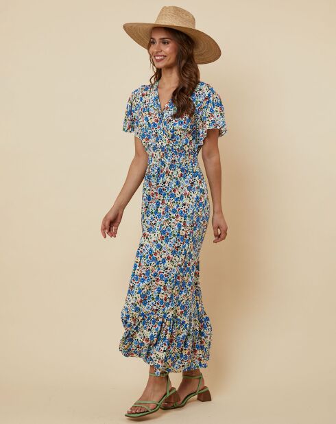 Robe Rosanna bleu indigo