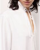 Blouse avec broderie anglaise blanche