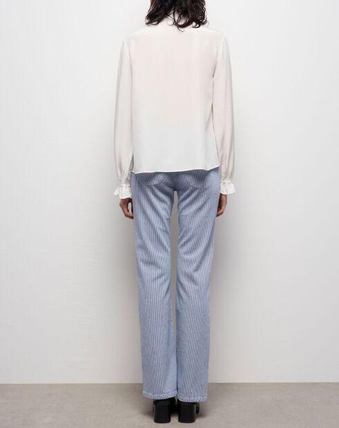 Chemisier 100% Soie blanc