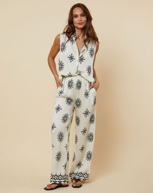 Ensemble Emmy beige/noir