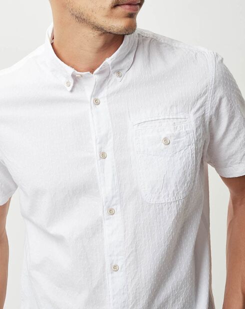Chemise droite Craja motif blanche