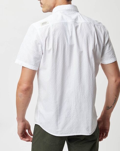 Chemise droite Craja motif blanche