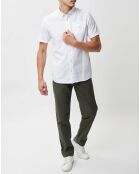 Chemise droite Craja motif blanche