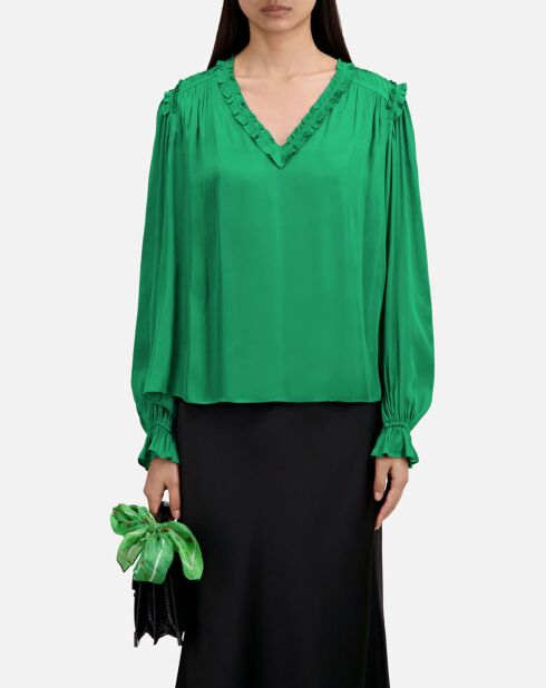 Top avec fronts vert