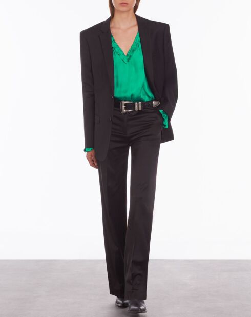 Top avec fronts vert