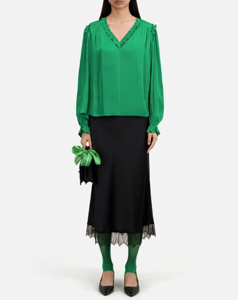 Top avec fronts vert