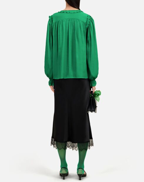 Top avec fronts vert