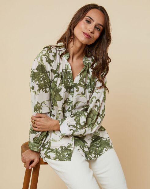 Chemise Garance vert kaki