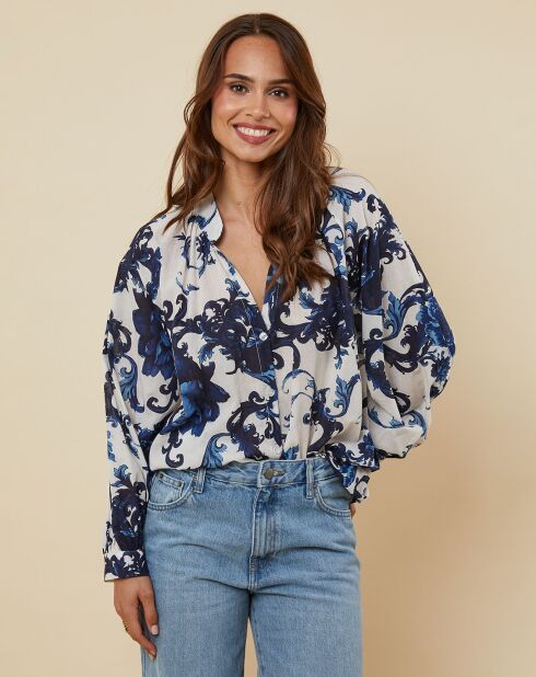 Chemise Garance bleu marine