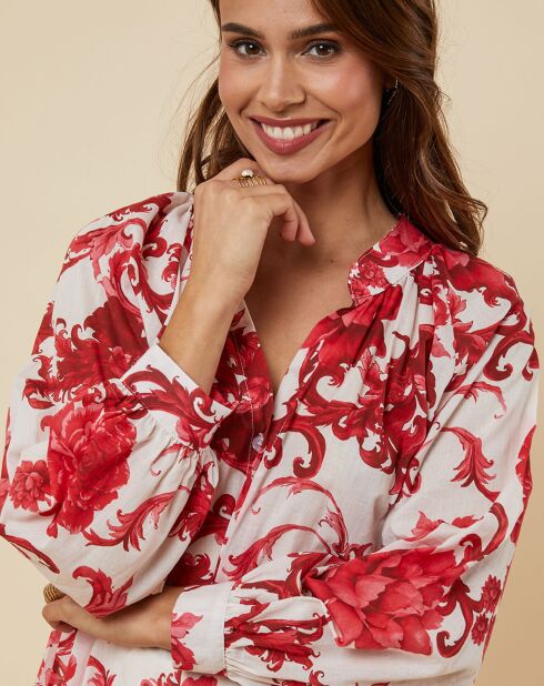 Chemise Garance rouge