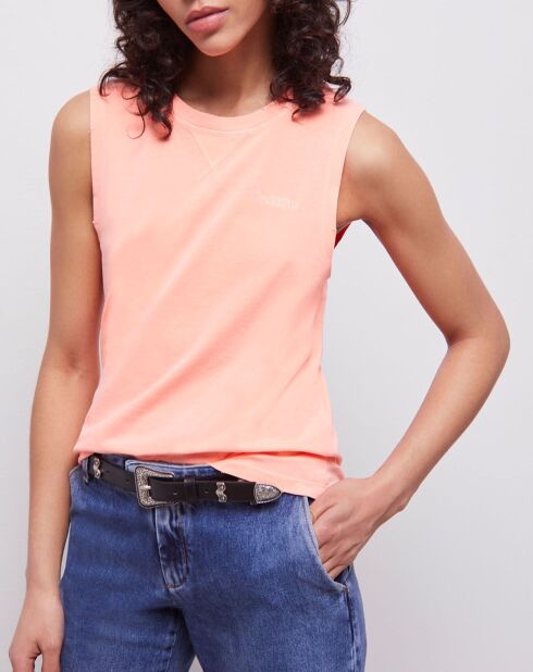 T-Shirt avec logo orange
