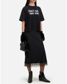 T-Shirt avec sérigraphie Don't sell your soul noir