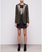 Veste à rayures dorée