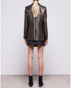 Veste à rayures dorée