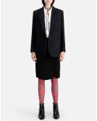 Blazer en Tweed avec détails fil noir