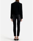Veste courte en Tweed noire