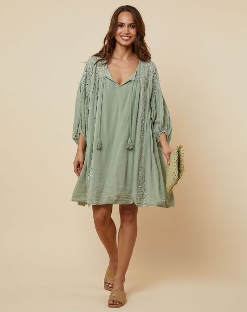 Robe Romy vert kaki