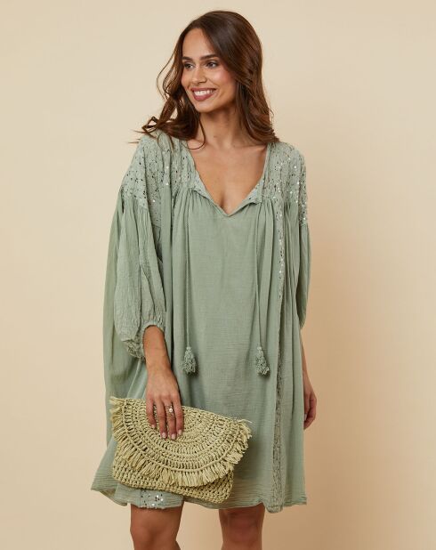 Robe Romy vert kaki