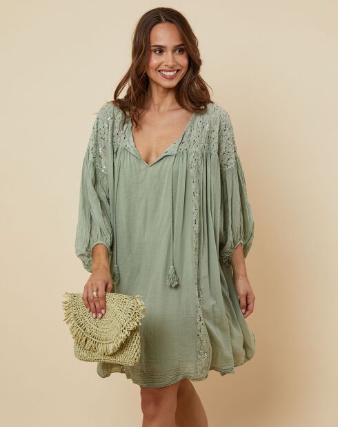 Robe Romy vert kaki