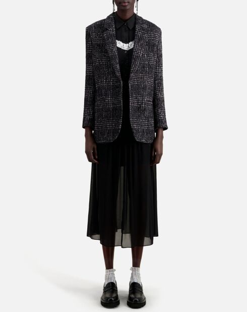 Blazer en Tweed noir