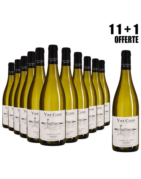 1 Lot de 5 Bouteilles Viré-Clessé Champ de Long 2024 J.M Aujoux + 1 OFFERTE 6x75cl