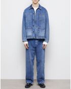 Surchemise en denim bleue