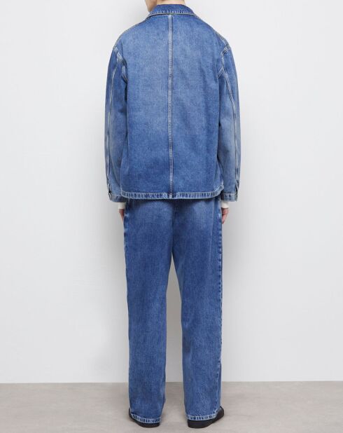 Surchemise en denim bleue