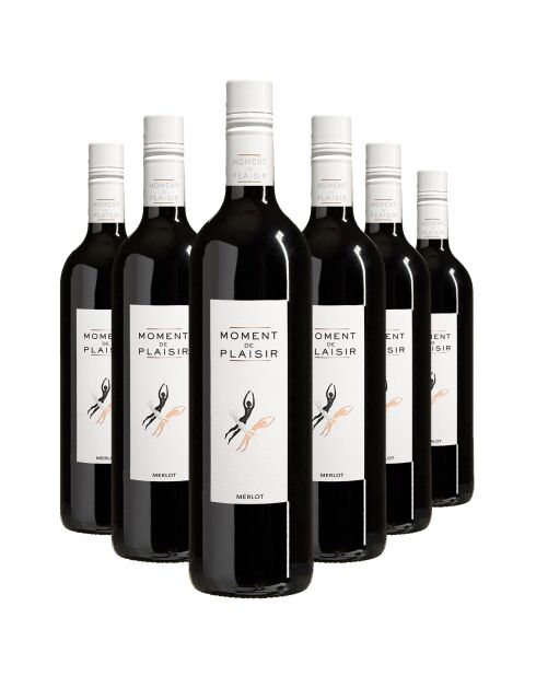 6 Pays d'Oc Moment de Plaisir Cuvée Merlot 2024 J.M Aujoux 6x75cl