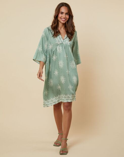 Robe Edmee vert kaki