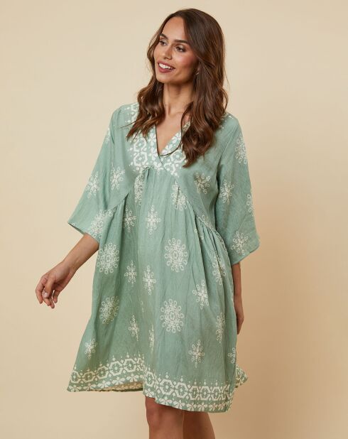 Robe Edmee vert kaki