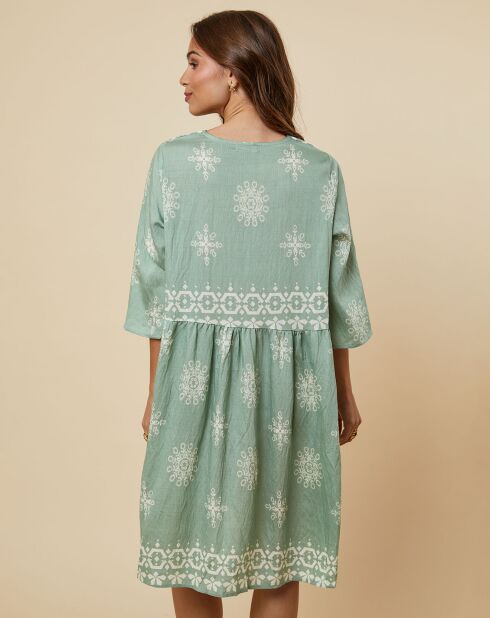 Robe Edmee vert kaki