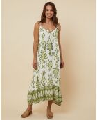 Robe Ernestina vert kaki