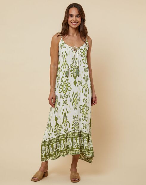 Robe Ernestina vert kaki